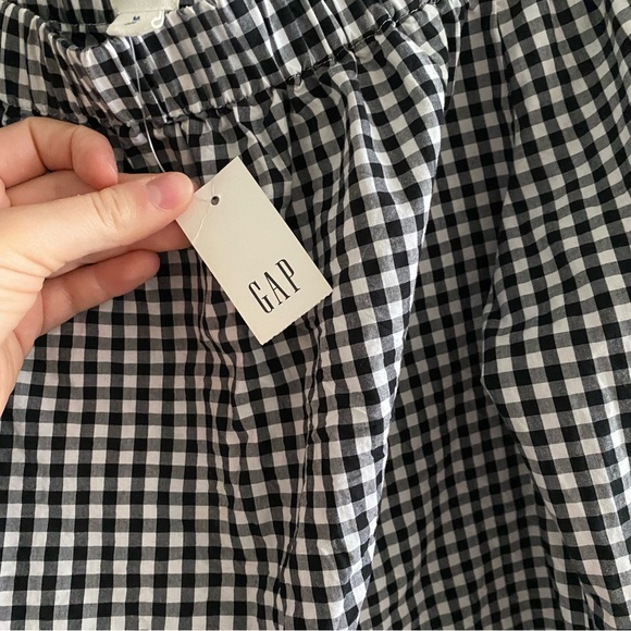 NWT GAP gingham off the shoulder blouse cottagecore - Picture 5 of 9